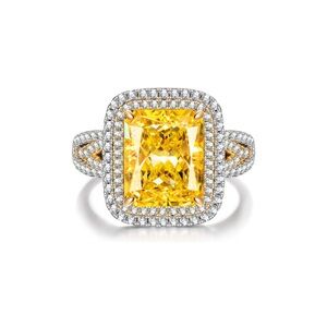 14k 5 Carat Yellow Diamond Ring